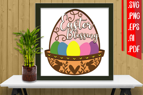 Easter Layered Papercut BUNDLE svg eps png ai pdf 3D Paper zafrans studio 