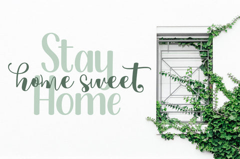 Easter Leaves - Font Duo Font Rotterlab studio 