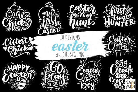 Easter Lettering Quotes Bundle SVG dapiyupi store 