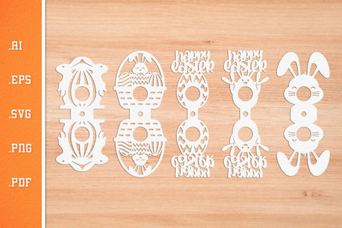 Easter Lollipop Holders SVG Paper Cut Files SVG Slim Studio 
