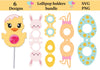 Easter Lollipop holders SVG | Sucker holder SVG - So Fontsy