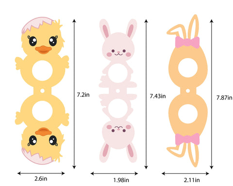 Easter Lollipop holders SVG | Sucker holder SVG 3D Paper ElenDesigns 