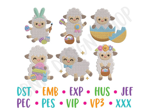 Easter Machine Embroidery Design Bundle - So Fontsy