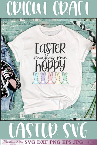 Easter Makes Me Hoppy SVG SVG Madison Mae Designs 