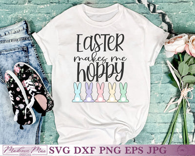 Easter Makes Me Hoppy SVG SVG Madison Mae Designs 