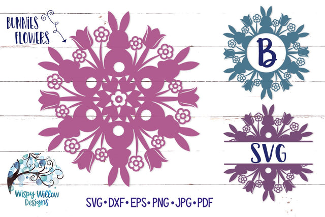 Easter Mandala SVG Bundle SVG Wispy Willow Designs 