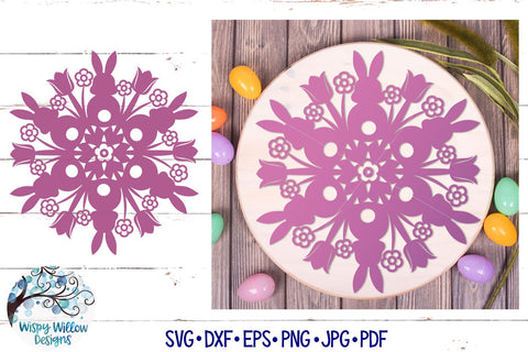 Easter Mandala SVG SVG Wispy Willow Designs 