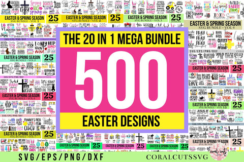 Easter Mega Savings SVG Bundle SVG CoralCutsSVG 
