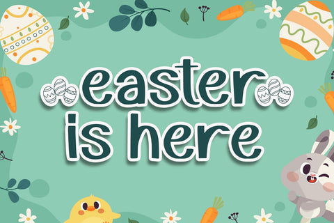 Easter Moment Font AEN Creative Store 