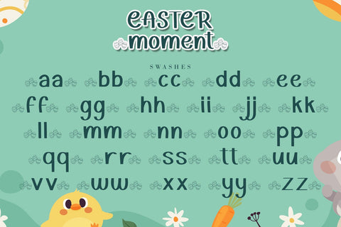 Easter Moment Font AEN Creative Store 