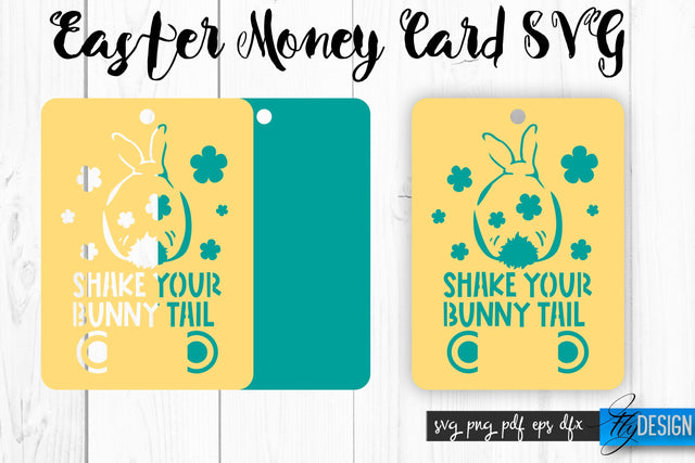 Easter Money Card SVG Bundle | Happy Easter SVG Design | Egg SVG Quote SVG Fly Design 