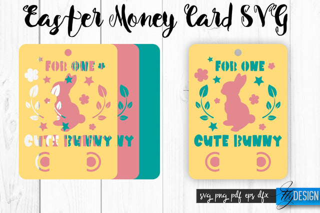 Easter Money Card SVG Bundle | Happy Easter SVG Design | Egg SVG Quotes SVG Fly Design 
