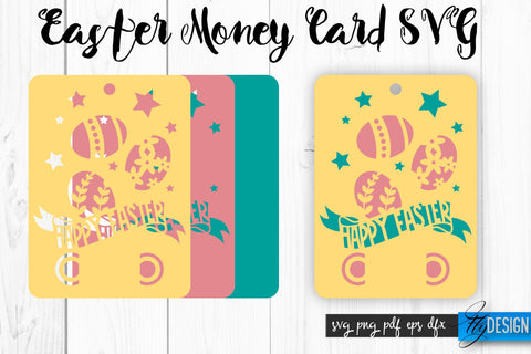 Easter Money Card SVG Bundle | Happy Easter SVG Design | Egg SVG Quotes SVG Fly Design 