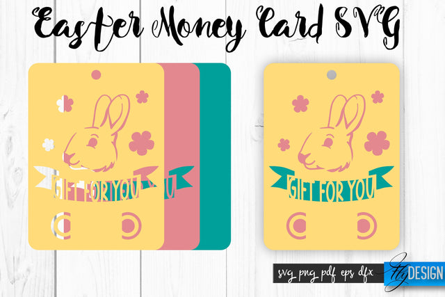 Easter Money Card SVG Bundle | Happy Easter SVG Design | Egg SVG Quotes SVG Fly Design 