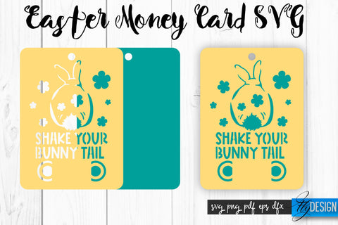 Easter Money Card SVG Bundle | Happy Easter SVG Design | Egg SVG Quotes SVG Fly Design 