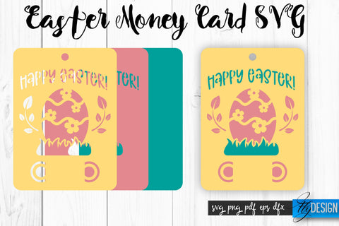 Easter Money Card SVG Bundle | Happy Easter SVG Design | Egg SVG Quotes SVG Fly Design 