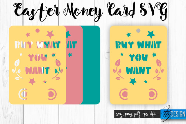 Easter Money Card SVG Bundle | Happy Easter SVG Design | Egg SVG Quotes SVG Fly Design 