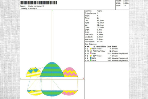 Easter Monogram Embroidery Designs Embroidery/Applique DESIGNS SvgOcean 