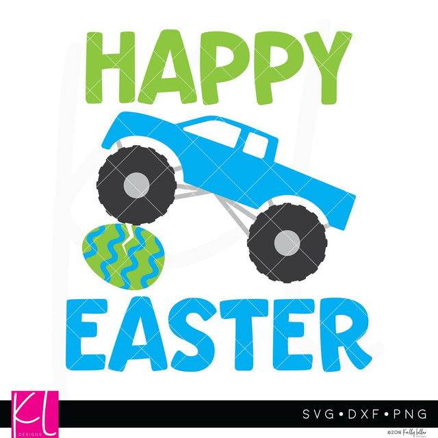 Easter Monster Truck SVG Kelly Lollar Designs 