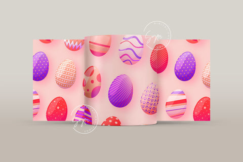 Easter Mug Design, Easter Egg Mug Wrap, Colourful Easter Eggs Coffee Mug, Easter Egg Pattern, 11 & 15 Oz Mug Cricut Press Sublimation Wrap Sublimation Syre Digital Creations 