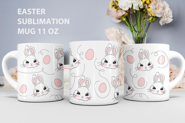 Easter mug sublimation wrap Sublimation KMarinaDesign 