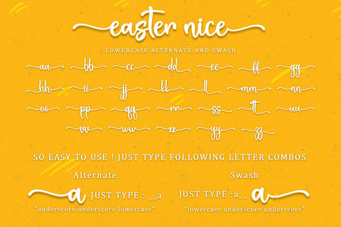 Easter Nice Font Sakha Design Studio 