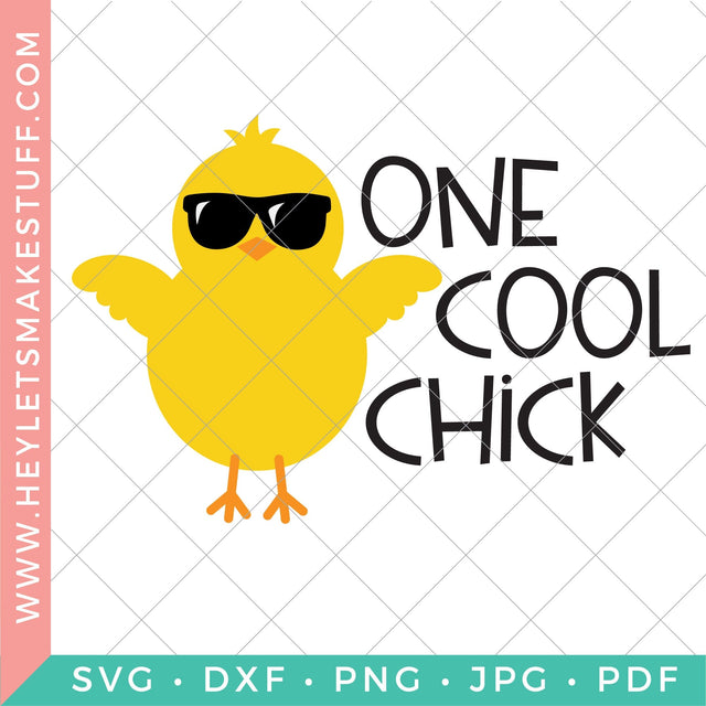 Easter One Cool Chick SVG Hey Let's Make Stuff 