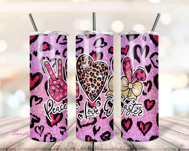 Easter Peace Love and Peeps Sublimate Tumbler Template, Sublimation Instant Digital Designs Download, 20 oz Skinny Tumbler , PNG tumblers Sublimation TrendingDesign 