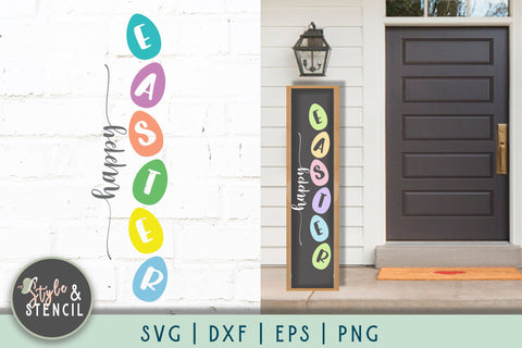 Easter Porch Sign | Happy Easter SVG SVG Style and Stencil 