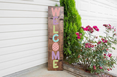 Easter Porch Sign - Welcome SVG Simply Cutz 