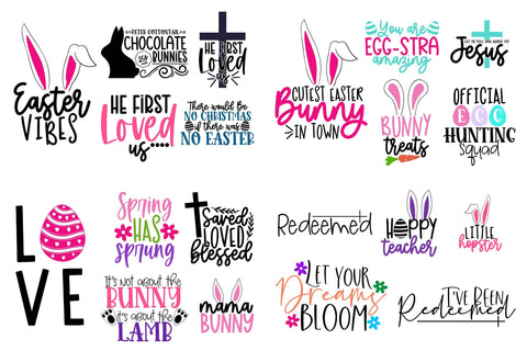 Easter quote SVG Design bundle SVG CoralCutsSVG 