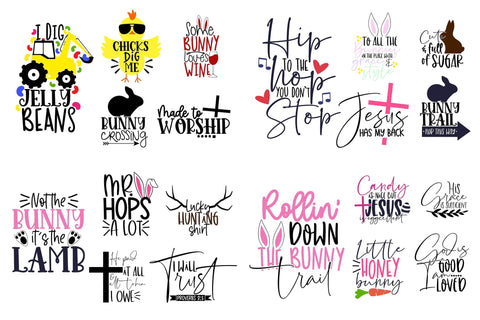 Easter quote SVG Design bundle SVG CoralCutsSVG 