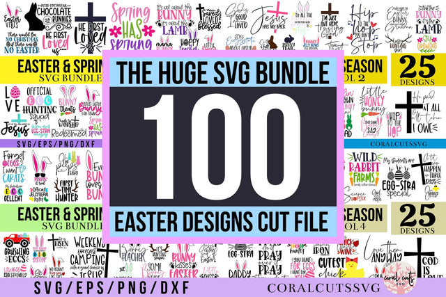 Easter quote SVG Design bundle SVG CoralCutsSVG 