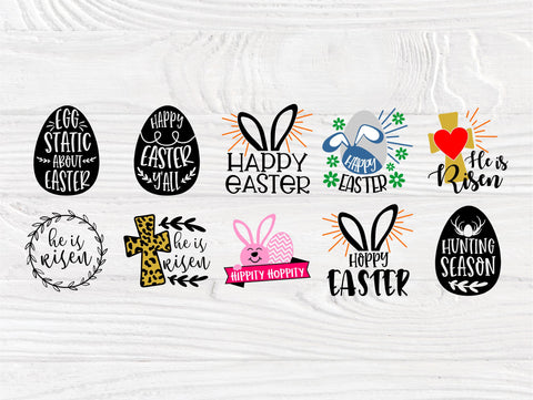 Easter Quotes SVG Bundle, Svg Cut Files SVG TonisArtStudio 