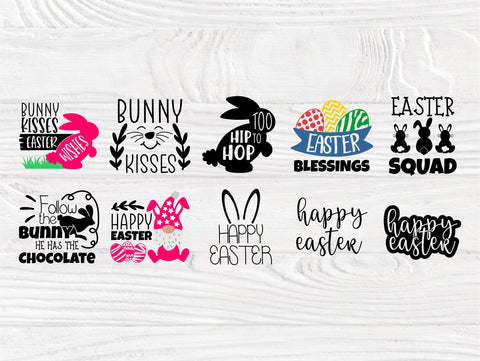 Easter Quotes SVG Bundle, Svg Cut Files SVG TonisArtStudio 
