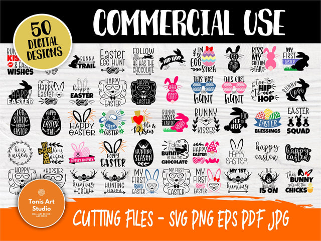 Easter Quotes SVG Bundle, Svg Cut Files SVG TonisArtStudio 