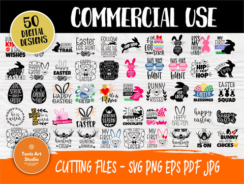 Easter Quotes SVG Bundle, Svg Cut Files SVG TonisArtStudio 