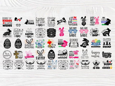 Easter Quotes SVG Bundle, Svg Cut Files SVG TonisArtStudio 