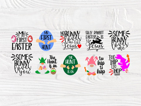 Easter Quotes SVG | Easter Cut Files | Kids Easter Svg | Easter Svg Bundle | Easter Rabbit Svg | Eggs Svg | Commercial Use | Svg for Cricut SVG TonisArtStudio 