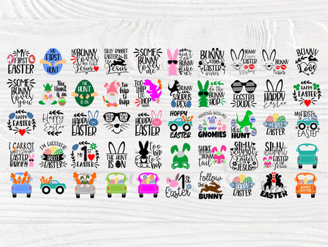 Easter Quotes SVG | Easter Cut Files | Kids Easter Svg | Easter Svg Bundle | Easter Rabbit Svg | Eggs Svg | Commercial Use | Svg for Cricut SVG TonisArtStudio 