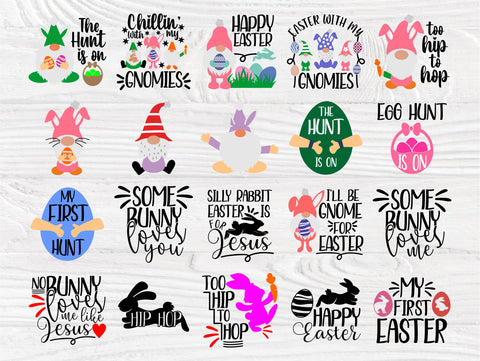 Easter Quotes SVG | Easter Gnome Svg | Happy Easter Svg | My First Easter Svg | Easter Cut Files | Svg Files for Cricut | Silhouette Files SVG TonisArtStudio 