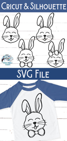Easter Rabbit Bundle SVG SVG Wispy Willow Designs 