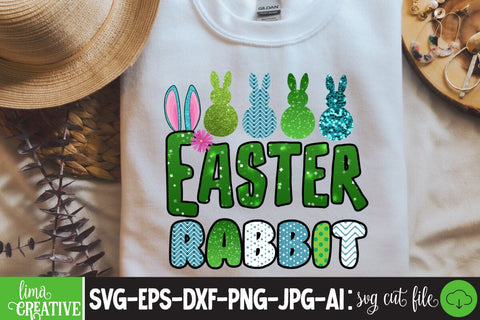 Easter Rabbit Happy Easter Day Sublimation PNG SVG Insomnia Std 