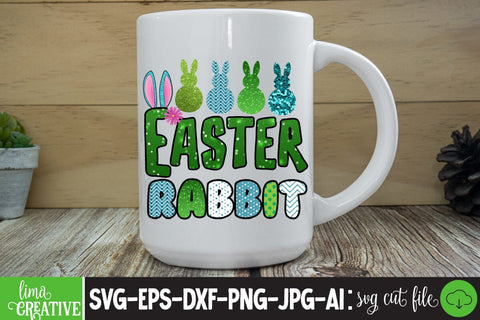 Easter Rabbit Happy Easter Day Sublimation PNG SVG Insomnia Std 
