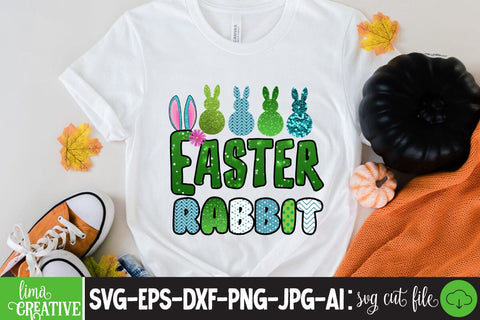 Easter Rabbit Happy Easter Day Sublimation PNG SVG Insomnia Std 