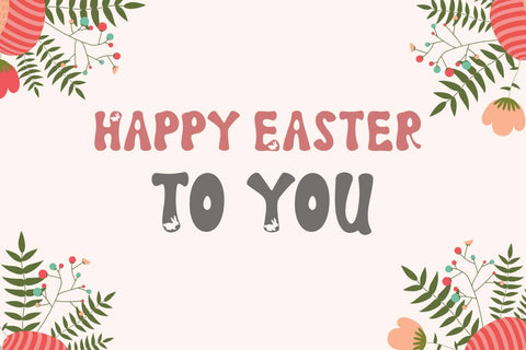 Easter Rabbits Font Prasetya Letter 