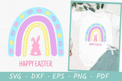 Easter Rainbow SVG Cut File | Easter Bunny SVG | Easter SVG SVG Irina Ostapenko 