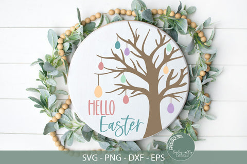 Easter Round Sign Bundle-Easter SVG Bundle-Happy Easter SVG SVG Linden Valley Designs 