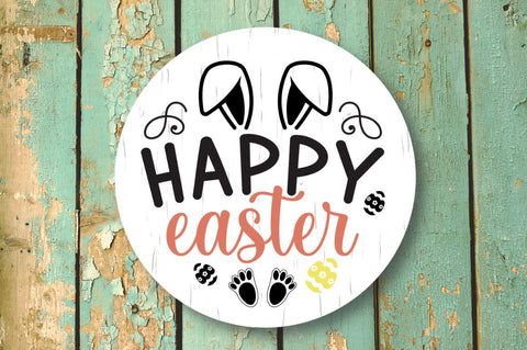 Easter Round Sign SVG Bundle SVG DESIGNISTIC 