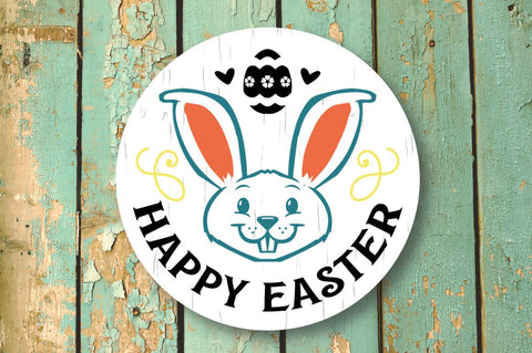 Easter Round Sign SVG Bundle SVG DESIGNISTIC 